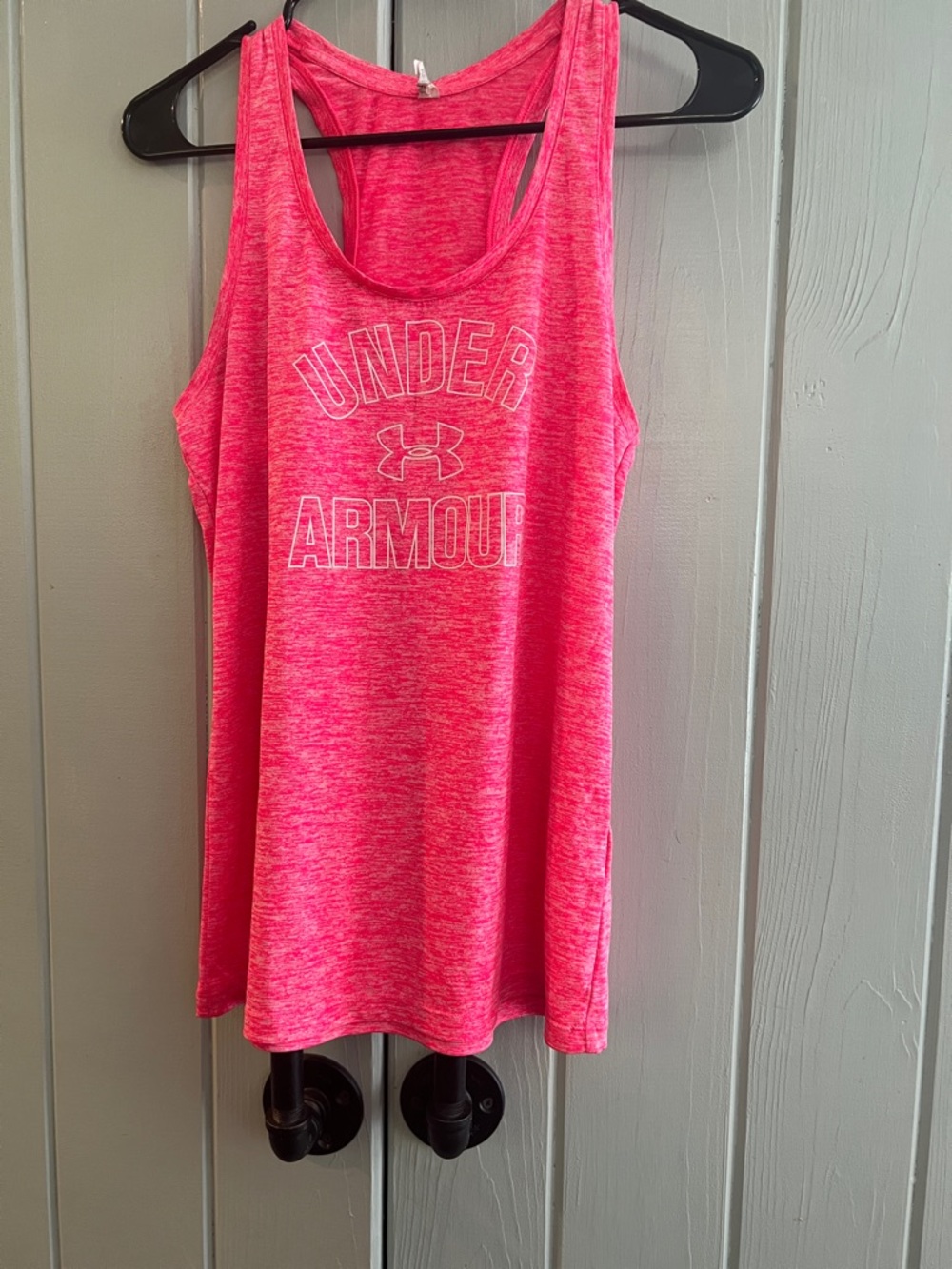 Under Armour Hot Pink Heather Racerback Athletic Tank